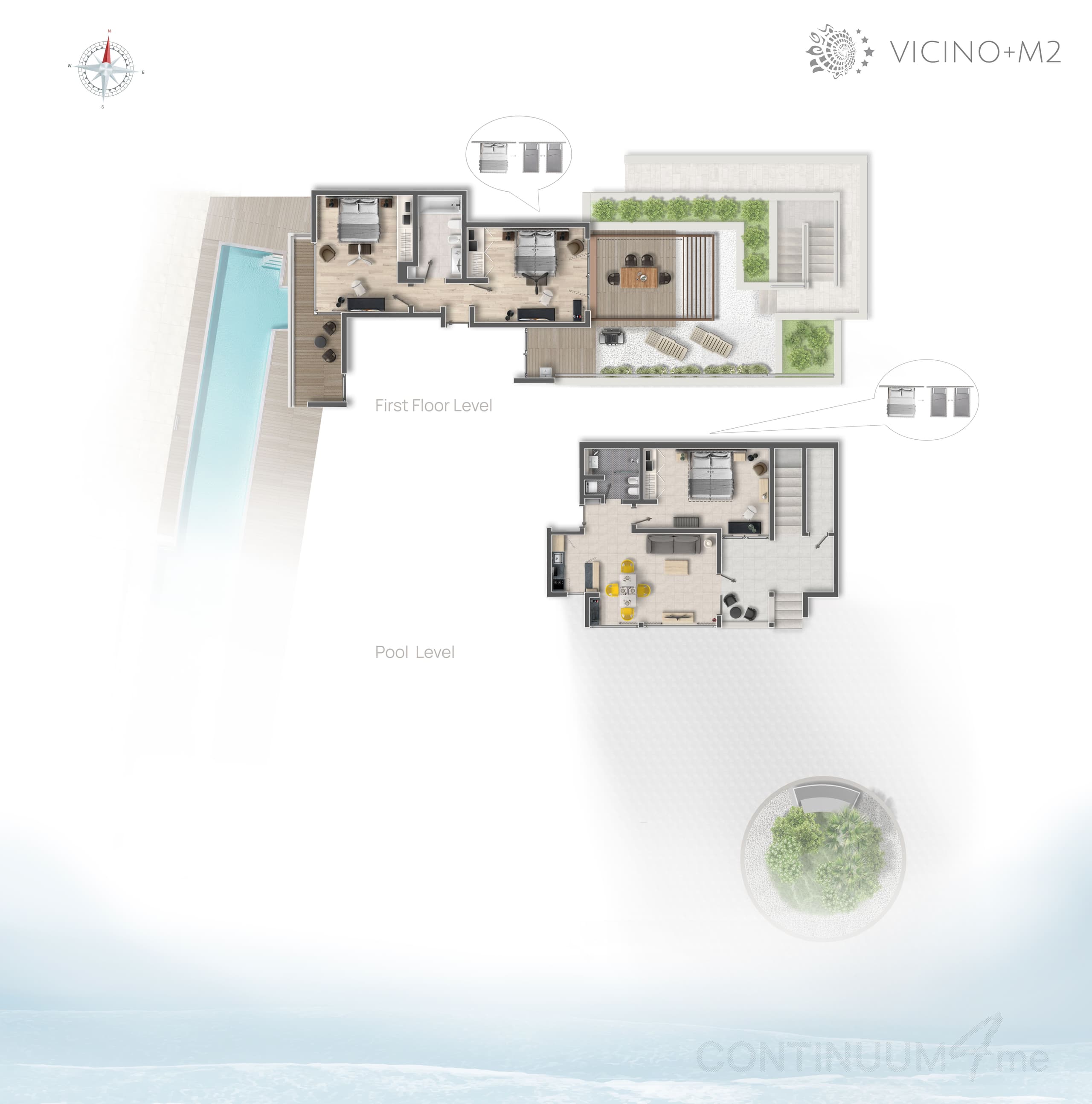 Vicino + M2 plan