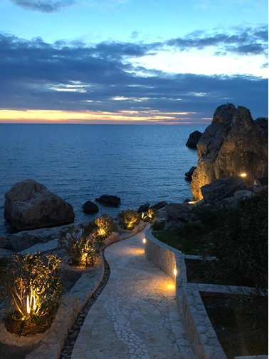 Private shoreline path