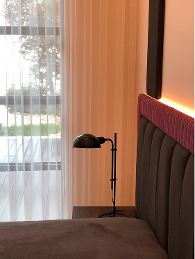 Motorized curtains detail